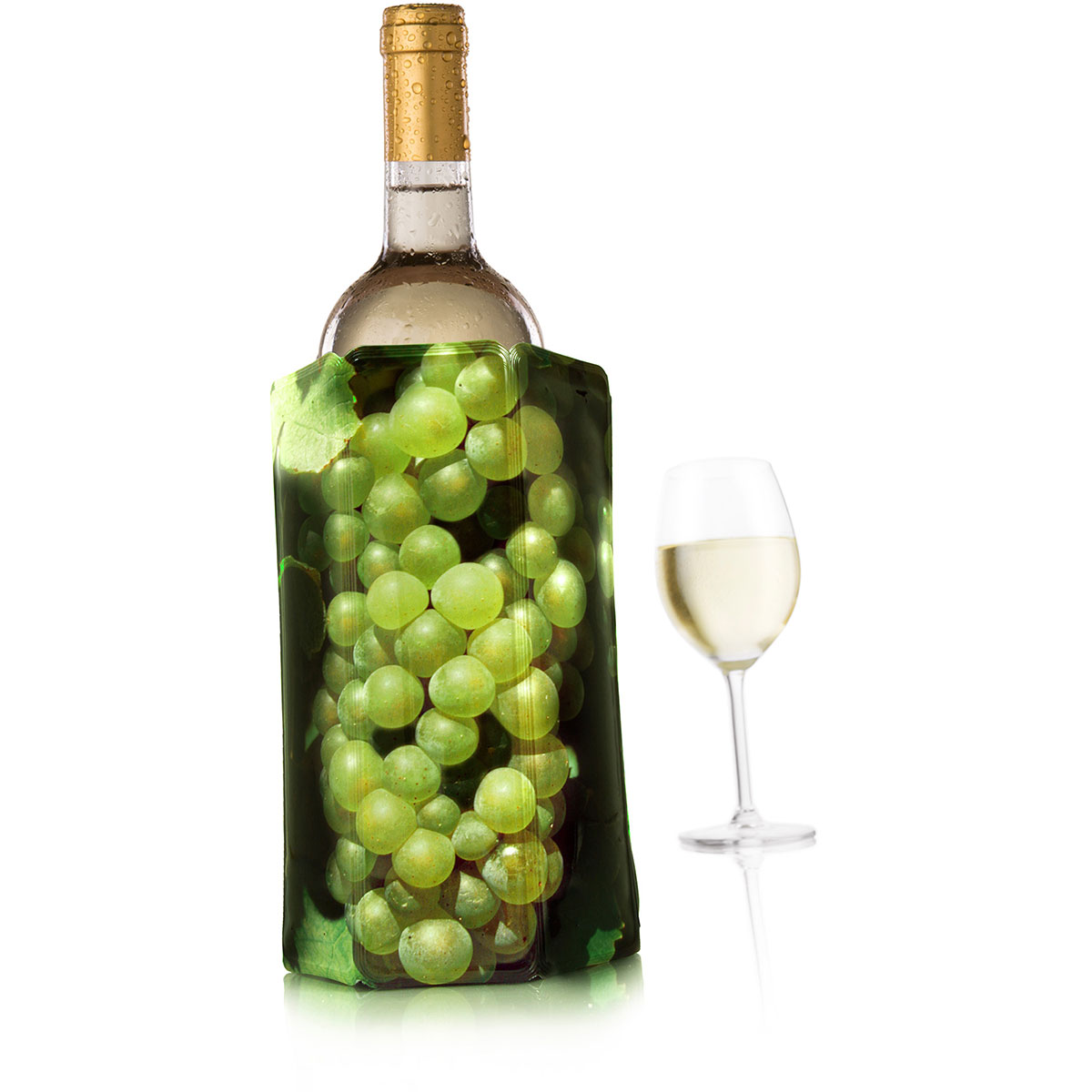 Vacu Vin Aktiv Weinkühler Motiv Grüne Traube 0,75 -1,0 Liter