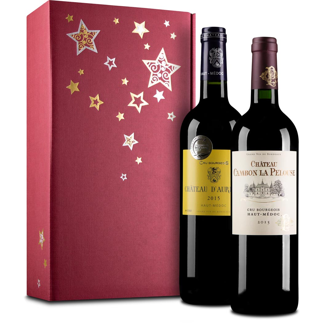 2er Wein-Geschenkbox Bordeaux