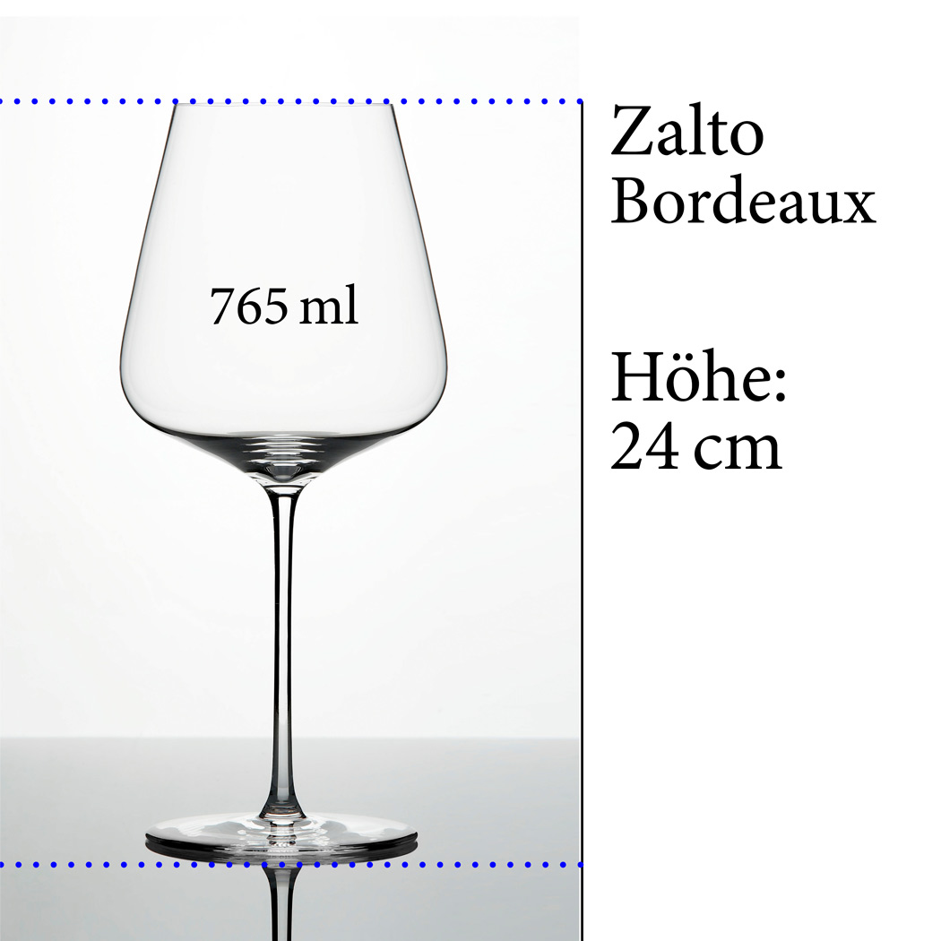 Zalto Bordeaux Glas, mundgeblasen, 6er Set