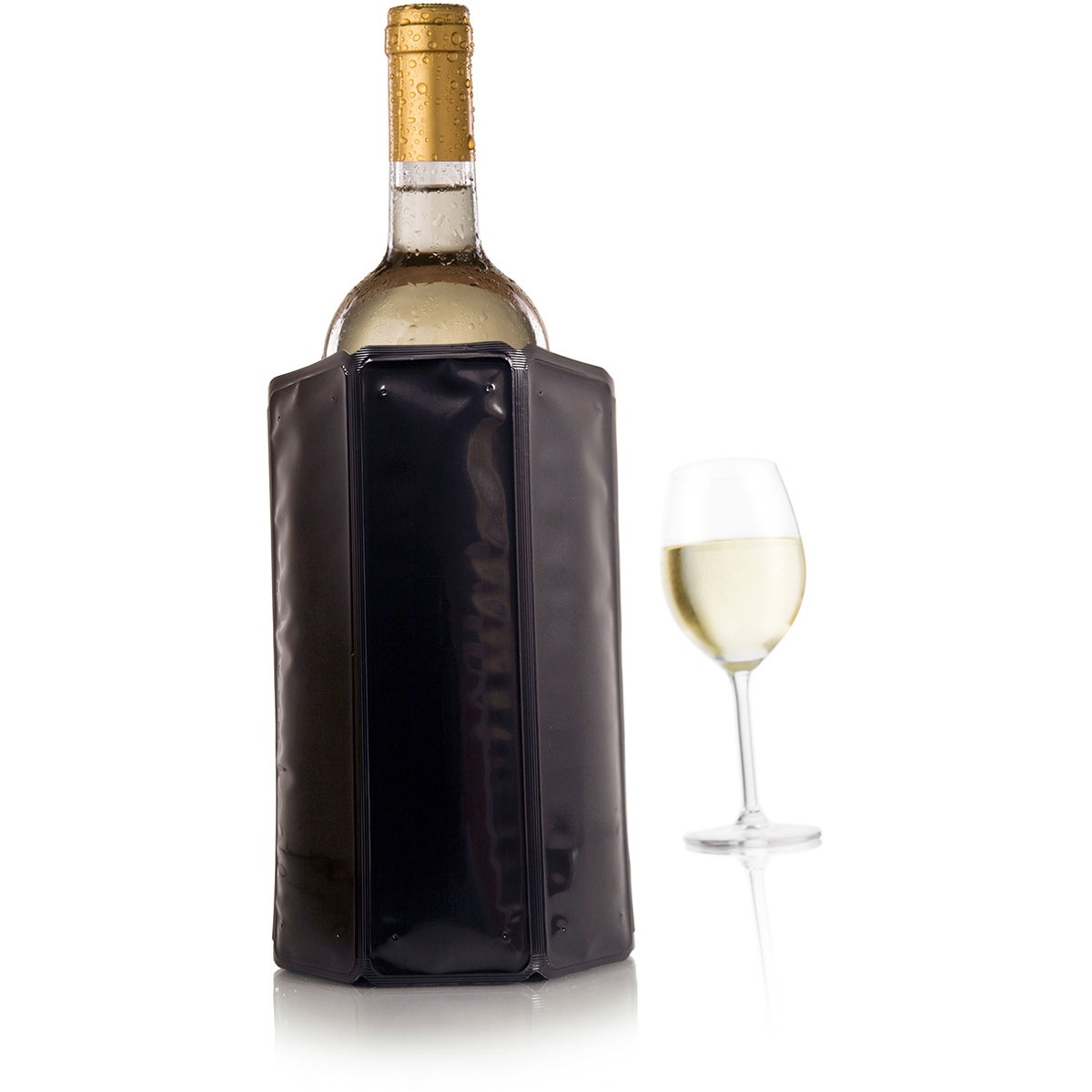 Vacu Vin Aktiv Weinkühler Motiv Schwarz 0,75 -1,0 Liter