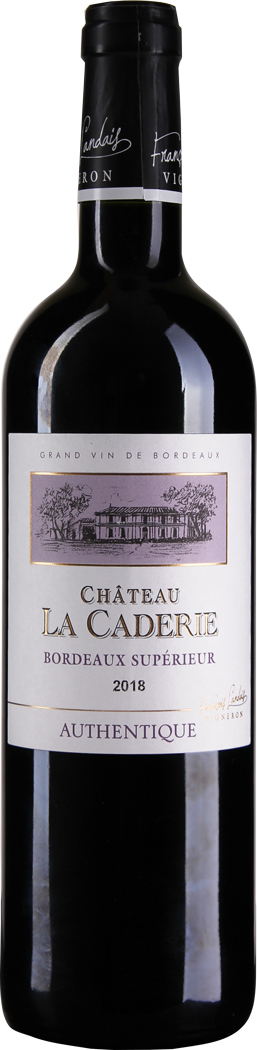Château La Caderie Authentique Bordeaux Supérieur AOC 2018